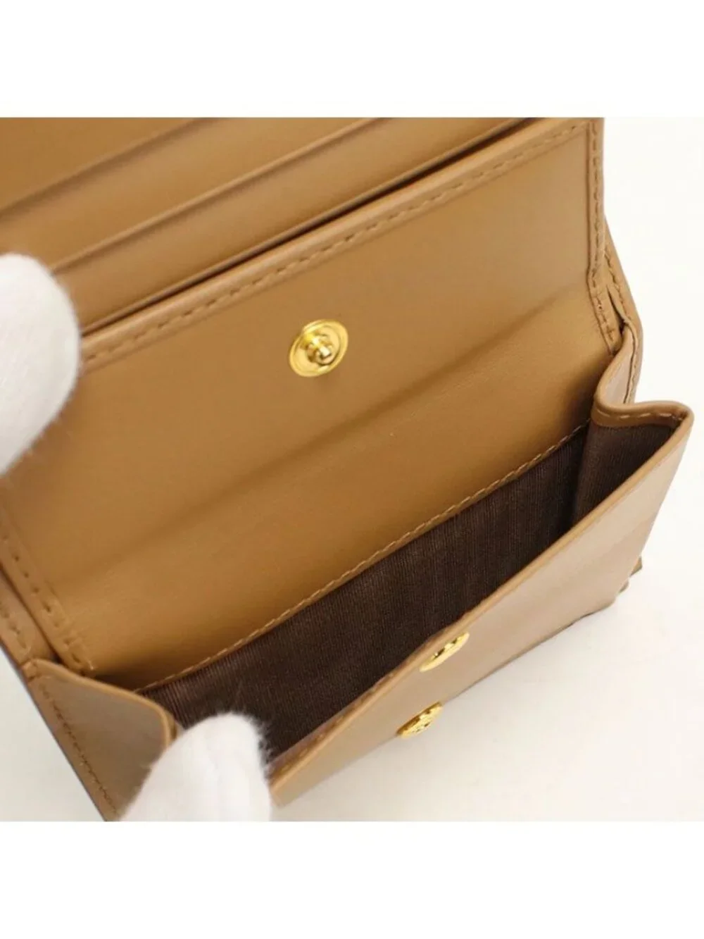 Prada Dyno Color Bifold Wallet Leather